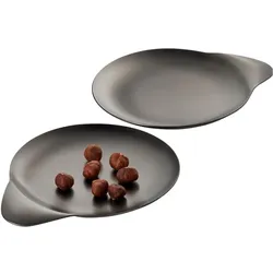 Philippi, Serviergeschirr, Snacktablett Tip 2 Stück Inox matt 14x11.5x1 cm