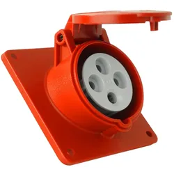 CEE Einbausteckdose schräg 400V 16A 4P 83x90 mm 3122-309-1600
