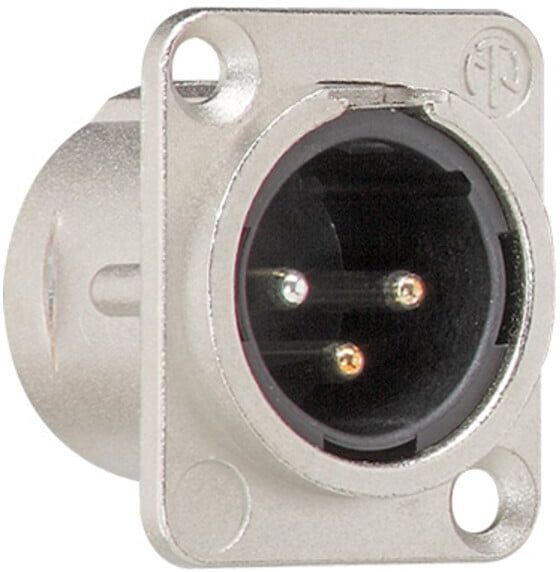 Gira XLR Flanschstecker 3-Pol D- Einsätze 003700)