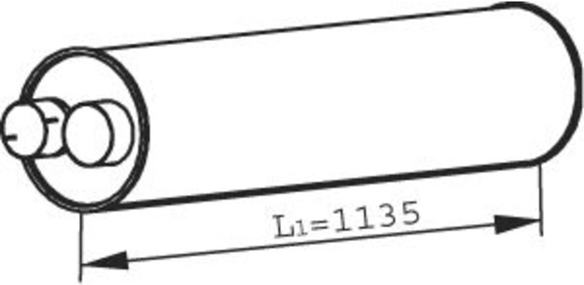 Endschalldämpfer DINEX DIN22314