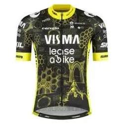 Nimbl, Jungen, Velotrikot, Team Visma Kurzarm-Trikot Lease a Bike „The Architect“ TDF26 Schwarz/Gelb Kinder (128), Schwarz, Gelb