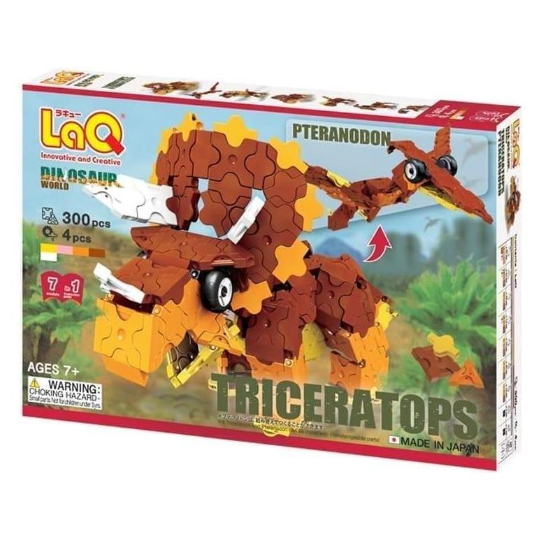 LaQ Japanischer Lerndinosaurier Triceratops & Pteranodon (300 Teile, 4 Hamacron-Teile (Räder und ihre Ac (35513558)