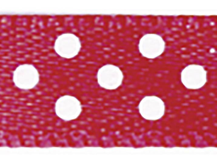 Rayher Satinband mit Punkten 10 m 1 cm