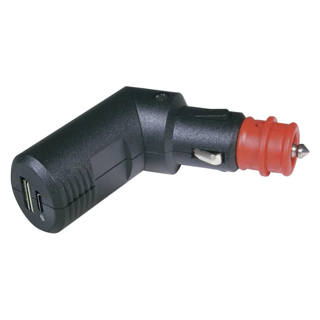 ProCar USB Stecker Winkelbarer Doppel C/A Ladestecker 12 V/5V (67302600)