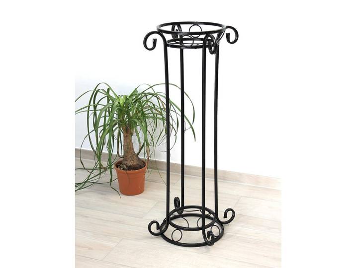 DanDiBo Dandibo Blumensäule Metall Schwarz 97 cm Blumenständer Kw042 Blumenhocker Pflanzenständer Pflanzensäule, 43x97x43 cm, Wohnzimmer, Wohnzimmertische, Blumenständer