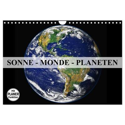 Sonne, Monde und Planeten (Wandkalender 2026 DIN A4 quer), CALVENDO Monatskalender