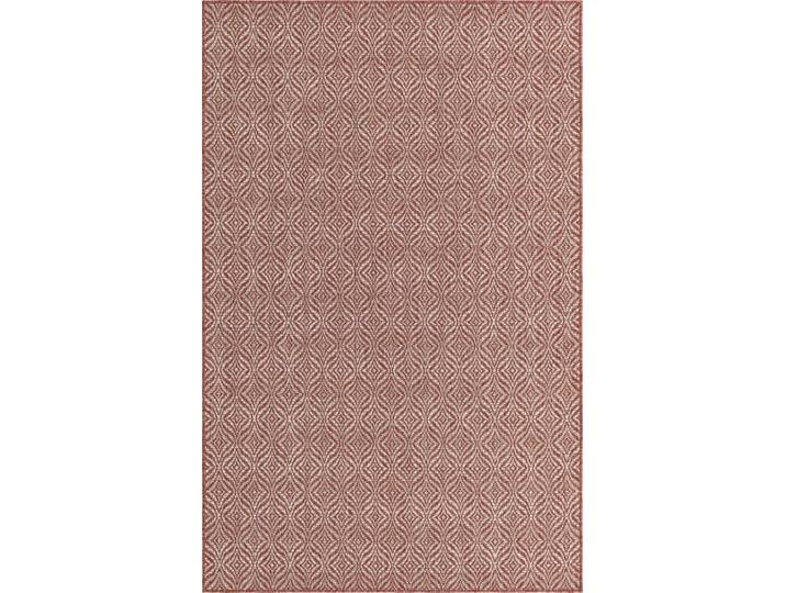 Outdoorteppich Outdoor Crosses, LAGERRÄUMUNG , rot (rostrot, elfenbeinfarben), B:152cm H:4mm L:244cm, Polypropylen (PP), MYFLAIR MÖBEL & ACCESSOIRES, Teppiche, Outdoorteppich, Flachgewebe, In- und Outdoor geeignet