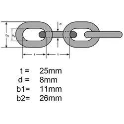 Unicraft Lastkette K 3000 6m