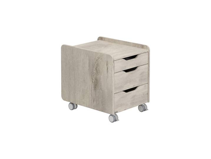 Paidi Rollcontainer, Eichefarben, Holzwerkstoff, 3 Schublade(n) Schubladen, 44.3x53.7x57.3 cm, Blauer Engel, Goldenes M, Typenauswahl, Beimöbel erhältlich, Büromöbel, Container, Rollcontainer