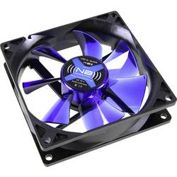 NoiseBlocker BlackSilent XE2 PC-Gehäuse-Lüfter Schwarz, Blau (transparent) (B x H x T) 92 x 92 x 25 mm ITR-XE-2