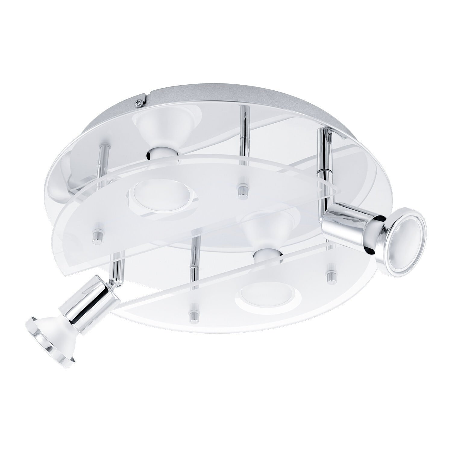 Eglo Plafondlamp Cabo-C rond chroom met LED