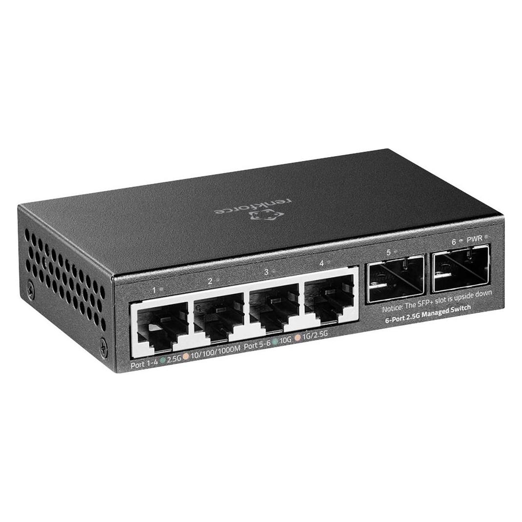 SpeaKa Professional SP-14578356 RF-WMS-100G Netzwerk Switch 6 Port 10 GBit/s (6 Ports) (SP-14578356)