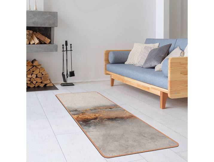 Läufer/Yogamatte Grauer Nebel 183 x 61cm Grau