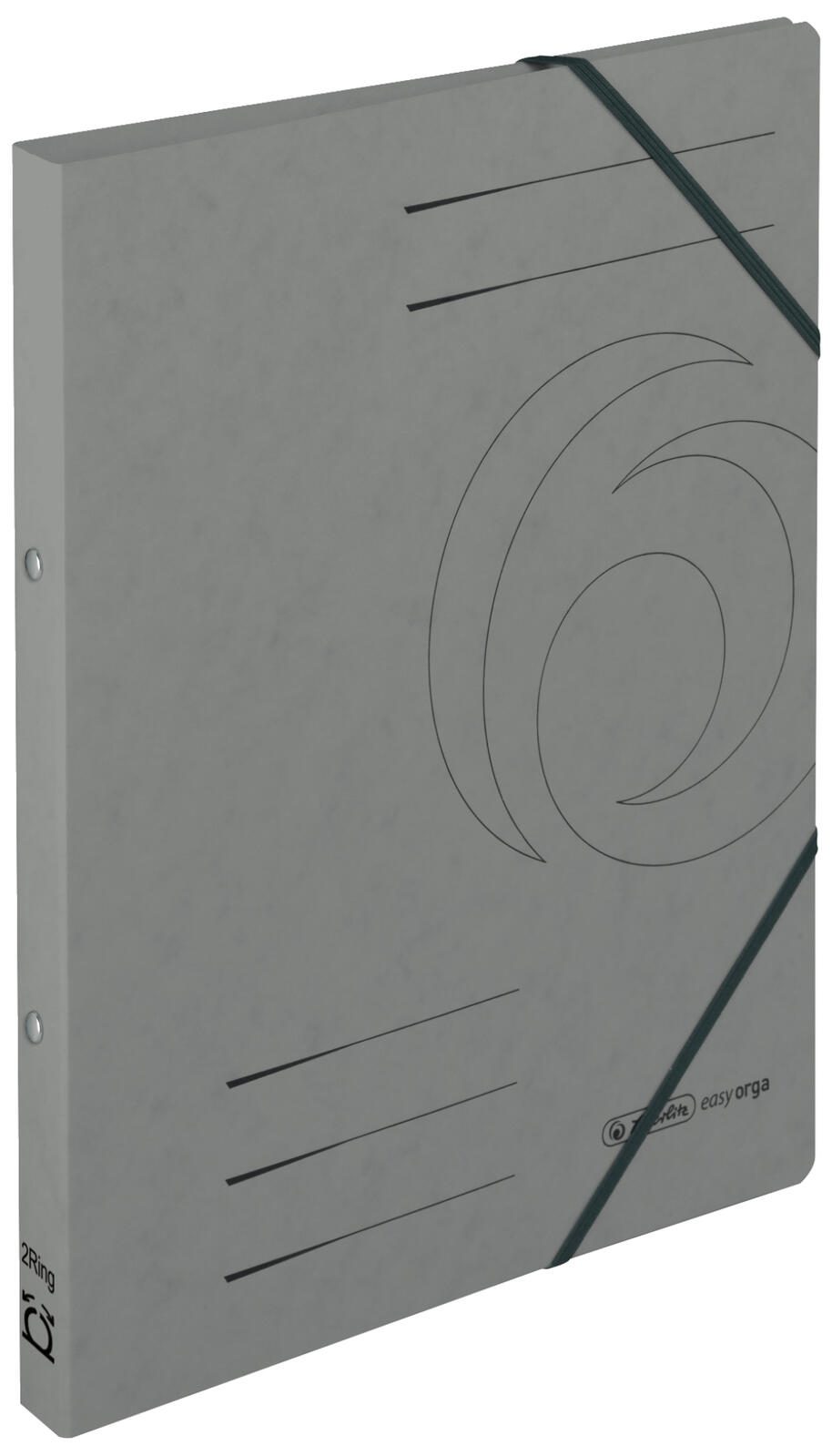 Herlitz Ringmappe easy orga A4, grau 300005094
