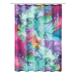 Kleine Wolke Duschvorhang TXT Fusion Multicolor 180x200 cm