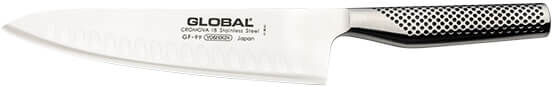 Global GF-99 20.5cm Extra Thick Blade Fluted Cook's Knife