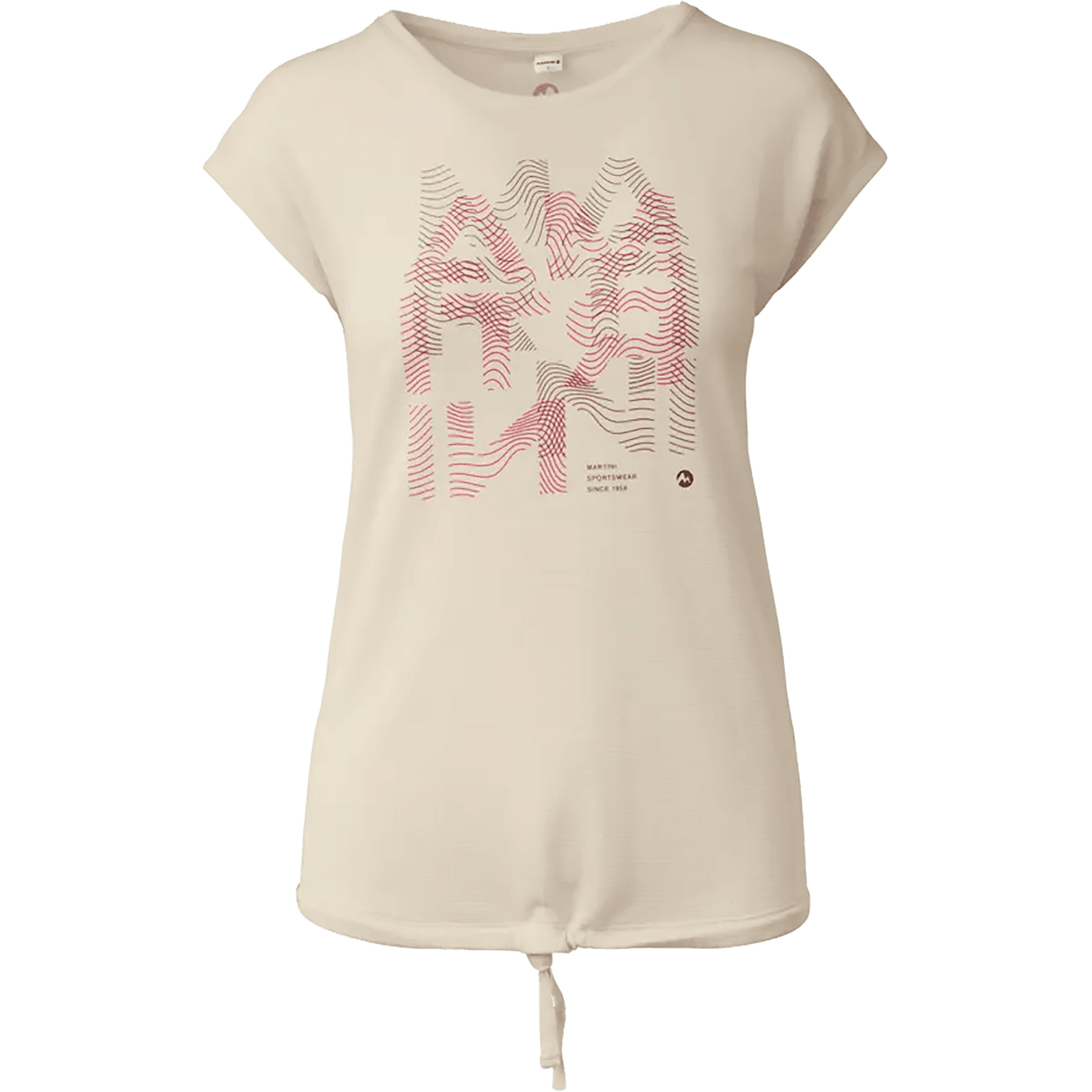 Martini Sportswear Alpmate Flow Damen T-Shirts beige Größe M Trekking Geruchsneutralisierend Lyocell (Tencel)