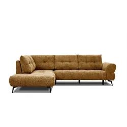ECKSOFA SALVINI 5-Sitzer, dunkelgelb