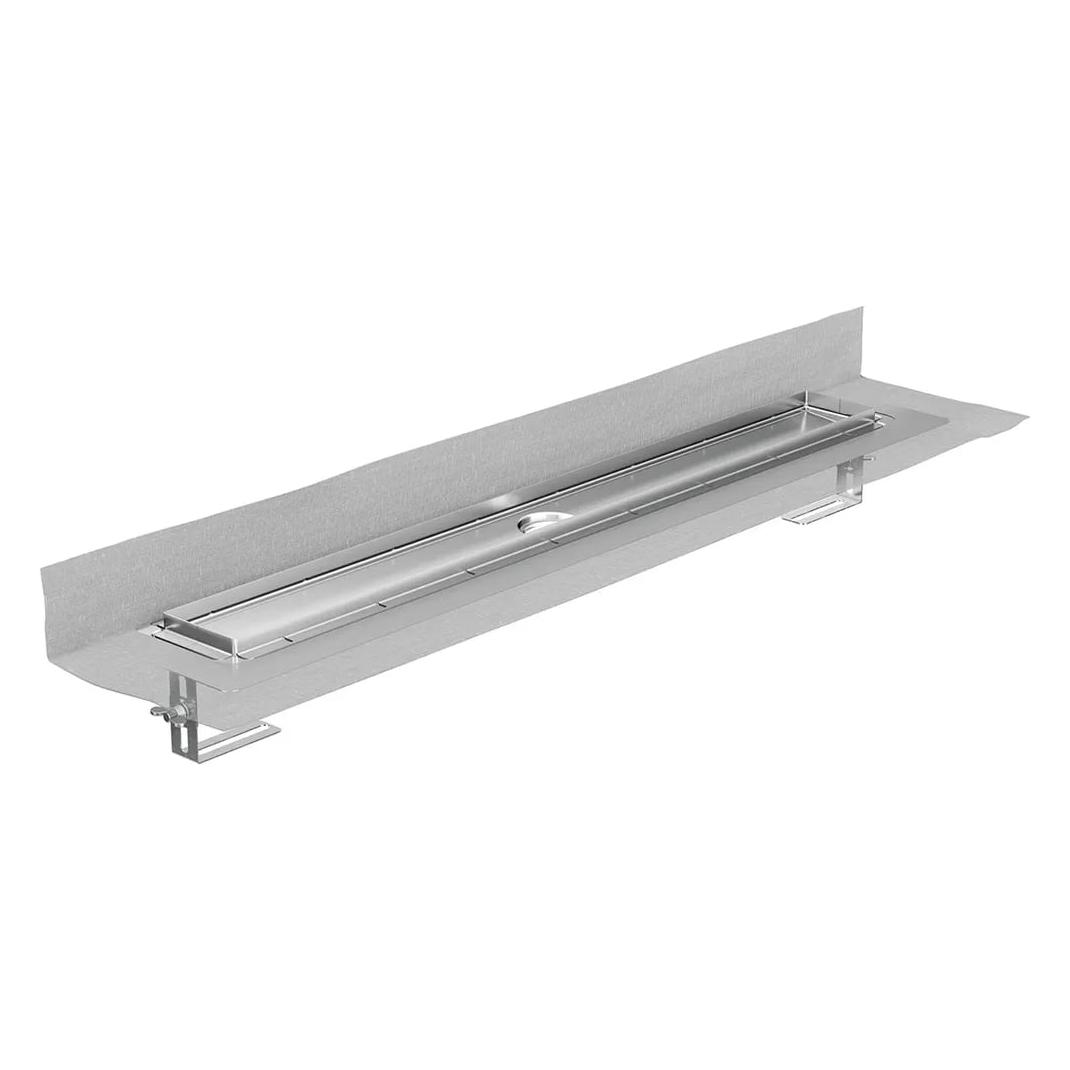 ACO ShowerDrain M+ Duschrinne 1000x84mm ohne Ablauf FlvertiEdelstahl inklDichtmanschette (1155 mm) (90108713)