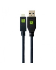 Techly USB3.1 Kabel Stecker Typ-A USB Typ-C Schwarz 2 m Digital/Daten Strom/Netzteil 2 m (ICOC-MUSB31-CMAM20T)