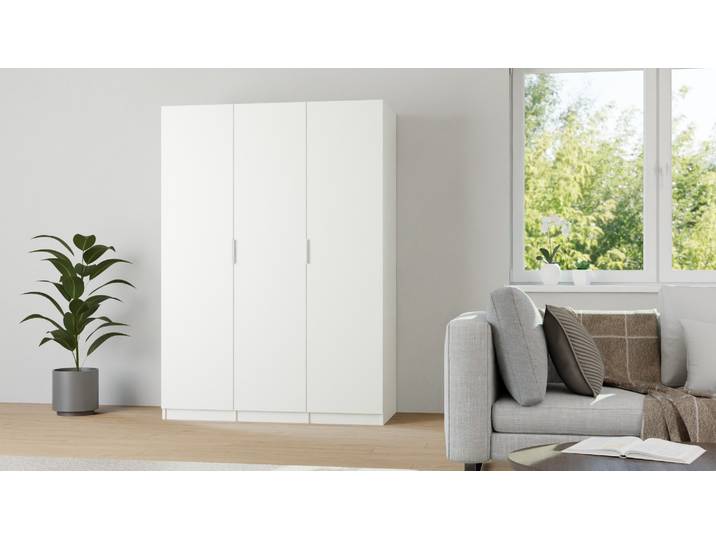 Kleiderschrank weiß Premium Dekore Weiß