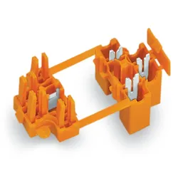 Wago 730-103 Buchsenleiste,automatische L-Trennung,3-polig,orange 730103  - 50 Stück