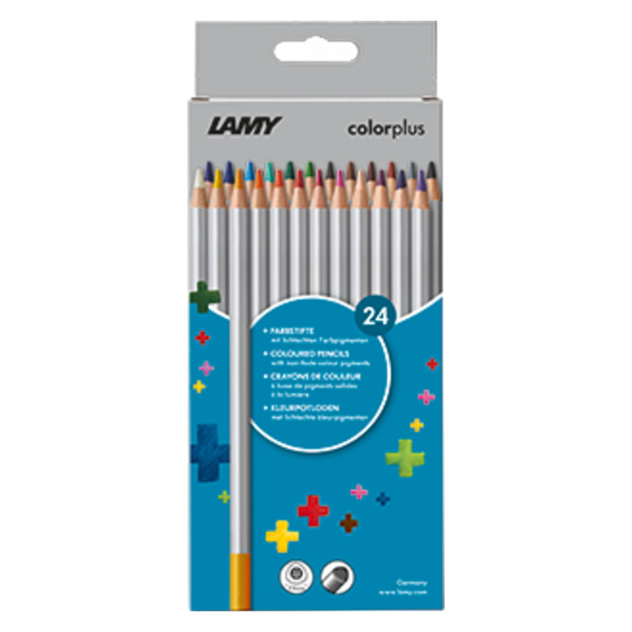 Lamy Dreikant-Buntstifte colorplus, 24er Kartonetui ergonomische Dreieckform, matte Oberfläche, besonders (24x) (1233469)