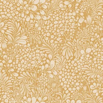 A-Street Prints Siv Mustard Botanical Wallpaper