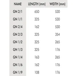 Vogue GN-Behälter Edelstahl 200mm GN2/3