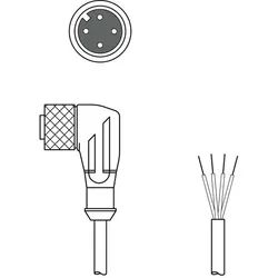 Leuze Anschlussleitung KD U-M12-4W#50130937
