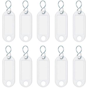 Wedo Schlüsselanhänger 262 103400, S-Haken, Kunststoff, weiß, 10 Stück