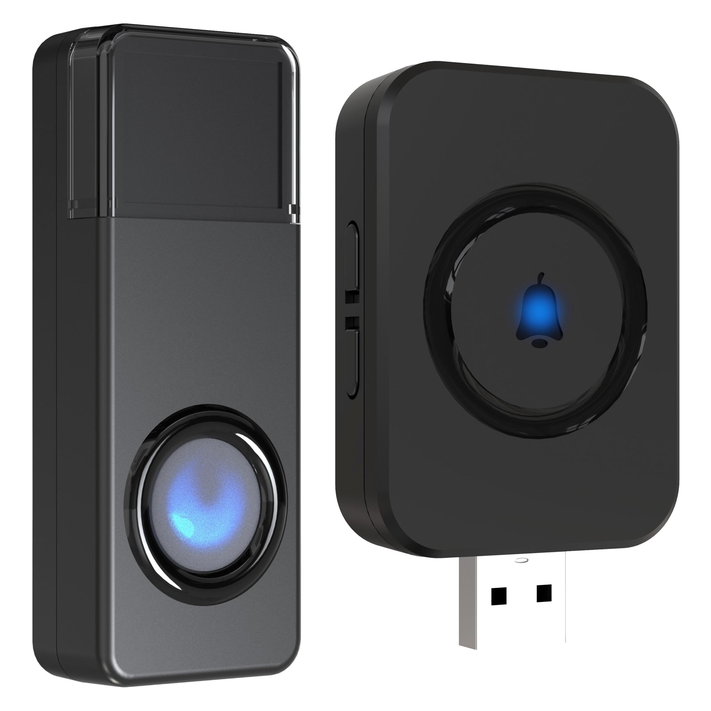 REV Orchestra Funk-Gong für USB-Steckdose 100m schw.82160512 (Funk, USB) (0082160512)