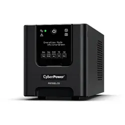 CyberPower PR750ELCD Line-Interactive USV 750VA/675W Tower, Reine Sinuswelle, AVR, LCD, Ausgang (6) IEC, RS232, USB (HID), EPO, Expansion Port für opt. Netzwerkkomunikation