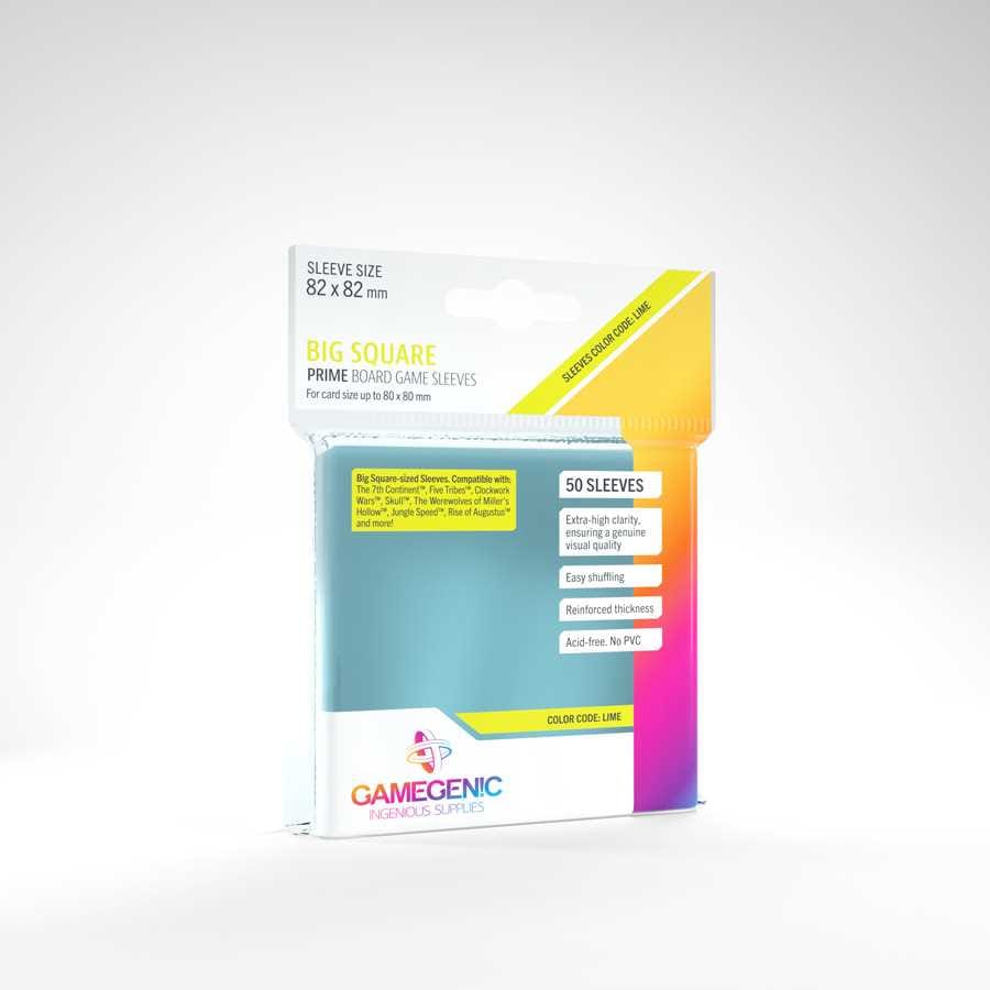 Lennies Toys UNIT Gamegenic PRIME Big Square-Sized Sleeves 82 x 82 mm (50 ct.) for Card Organizers and Collectors