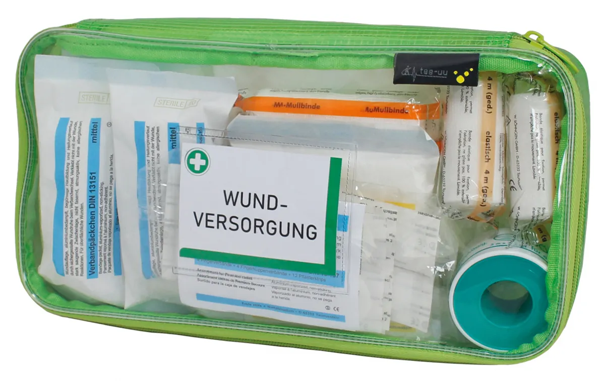 TEE-UU Notfallkoffer Praxis Modultaschen Größe L 30x5x15 cm Farbe grün 3152-5500