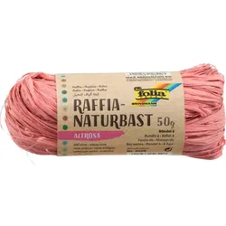folia Raffia-Naturbast altrosa