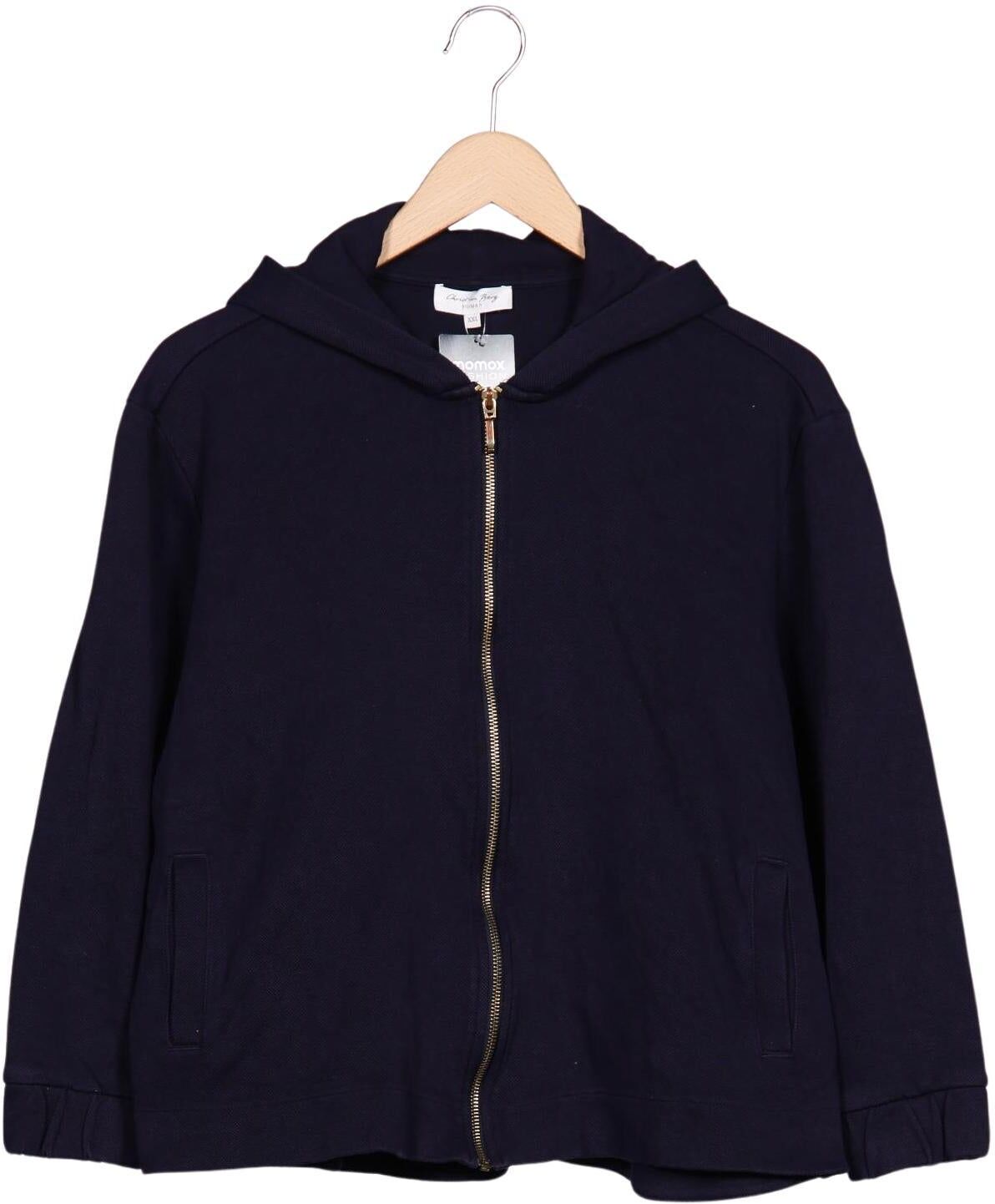 Christian Berg Damen Kapuzenpullover, Marineblau, Gr. Xxl, Baumwolle / Synthetik - Second Hand