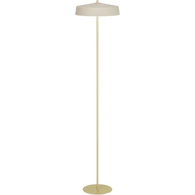 EGLO LED Stehlampe "VALDIOLA", gold (sandfarben), 1, Ø 36cm H: 160cm, 1 Stk., Leuchten, Stehlampe, Lampe sandfarben, messing-gebürstet H:160 Ø 36 cm, LED Stehlampe