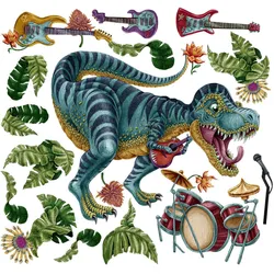 AUFKLEBER 130x193 cm Dinozaur Instrumente