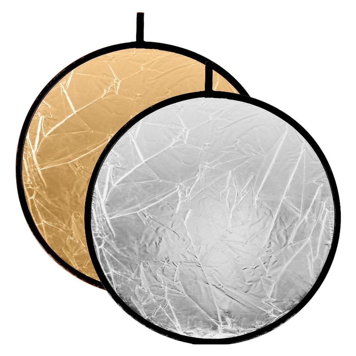 Caruba Reflectiescherm 2 in 1 Goud & Zilver 110cm (Reflektor, 110 cm) (40917043)