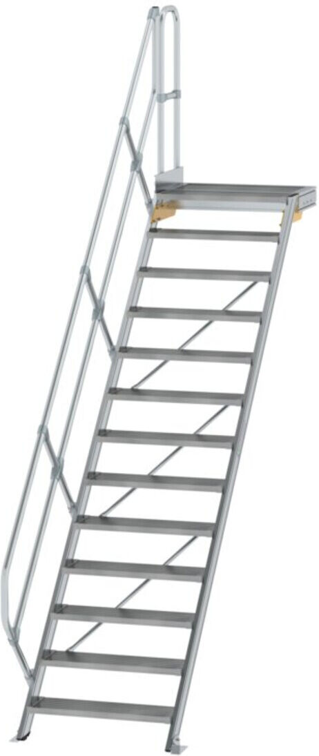 MUNK Aluminium-Treppe Plattform 45° 13 Stufen (600453)