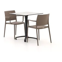 Forza Sile/Canzo 70 cm Gartenmöbel-Set 3-teilig verstelbar