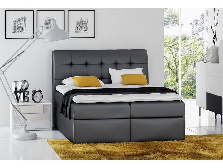 MF Design Boxspringbett Boxspringbett DIEGO mit Bettkasten und Federautomatik, Vorhanden