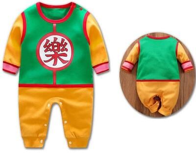 Uplift Essentials Baby Anime Inspired Romper Costume For Newborns And Toddlers 66 yamcha