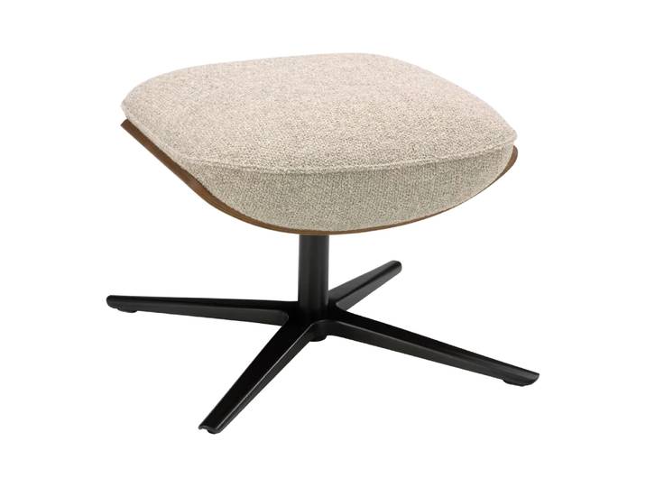 Hocker Cream, Leolux, beige, Textil