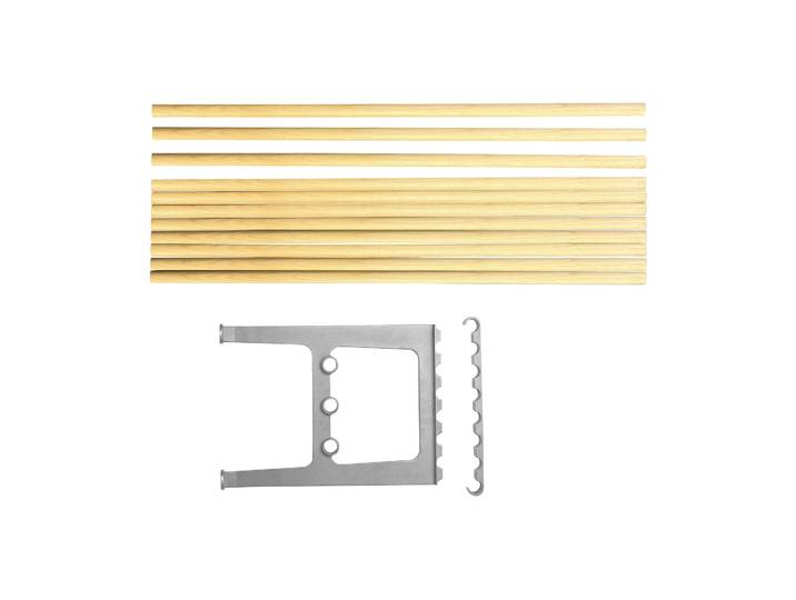 Essem Design Nostalgi Erweiterung für Bank 100 cm Birke-Aluminium