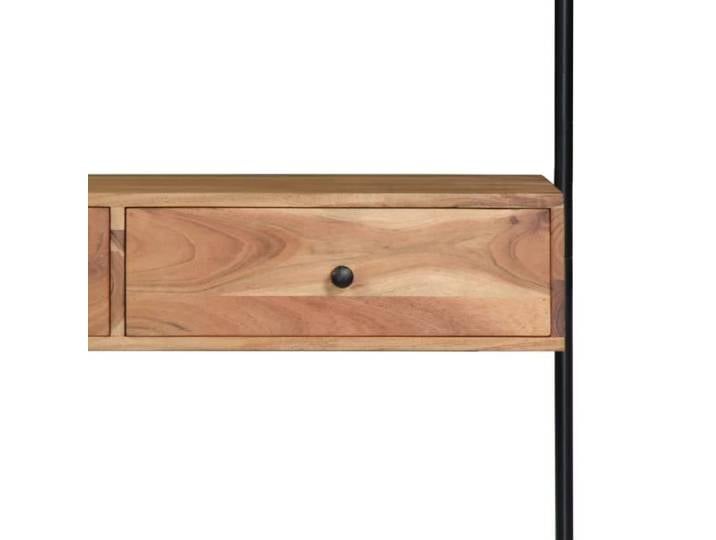 LVL - MEUBLE ETAGERE - Bureau mural 90x40x170 cm Bois d'acacia solide(3399)