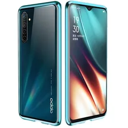 G-Case Oppo Reno3 Pro 5G Aluminium Magnetic Glass Case Hülle (Oppo Reno 3 Pro 5G), Smartphone Hülle, Schwarz