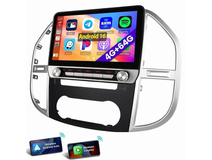 ESSGOO Für Mercedes Benz Vito 3 W447 2014-2020 GPS Carplay Autoradio (RDS, Digitalradio (DAB), FM)