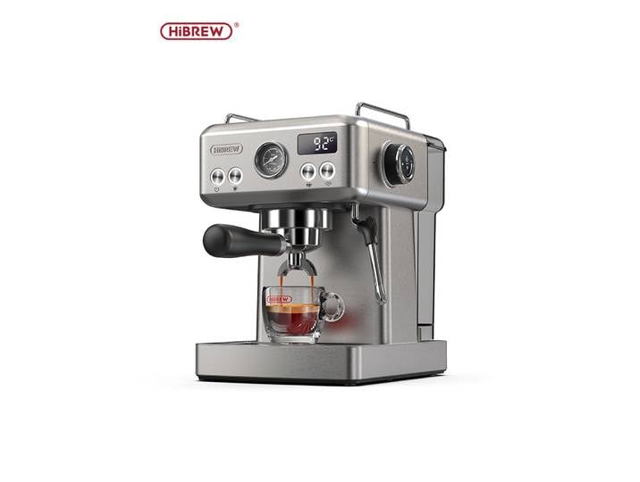 HiBREW 20Bar Machine à café expresso semi-automatique température réglable 58mm Portafilter cafetière froide/chaude boîtier en métal H10A